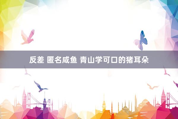 反差 匿名咸鱼 青山学可口的猪耳朵