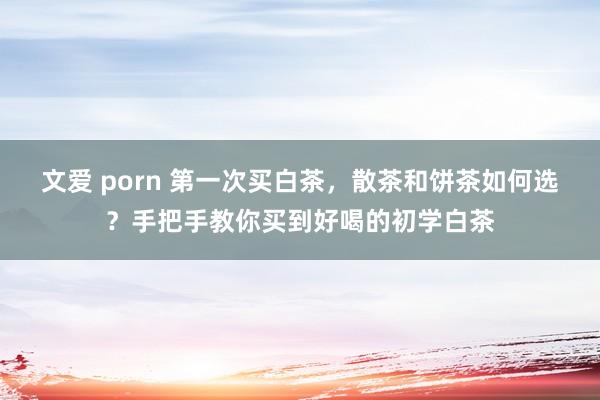 文爱 porn 第一次买白茶，散茶和饼茶如何选？手把手教你买到好喝的初学白茶