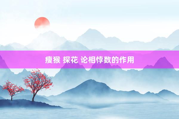 瘦猴 探花 论相悖数的作用